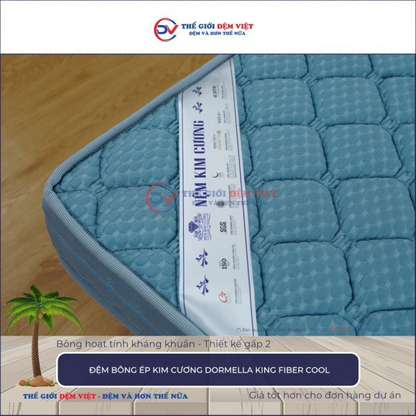 Đệm bông ép Kim Cương Dormella King Fiber Cool